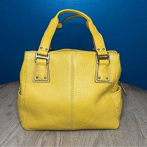 Fossil Yellow Satchel Bag